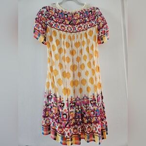 Anthropologie Multicolor Bohemian Print Dress